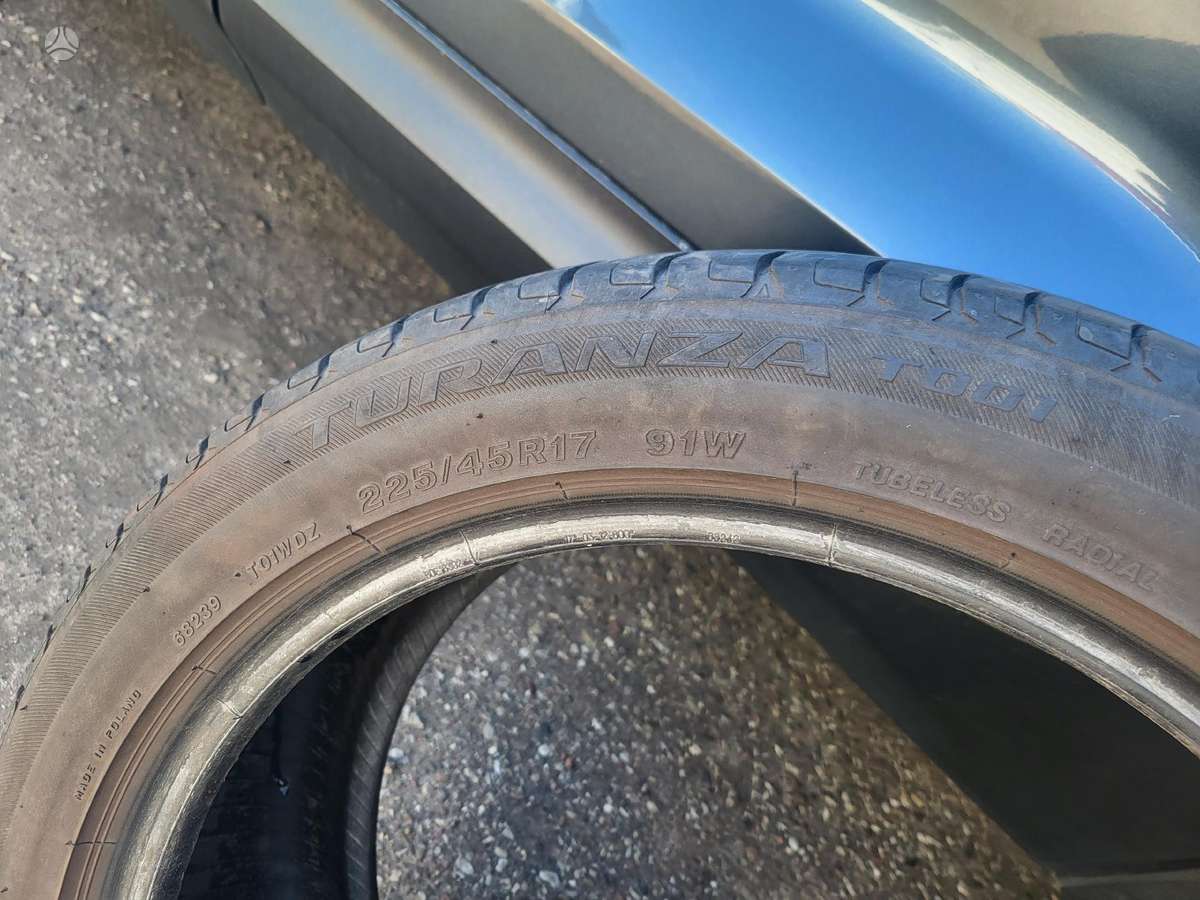 Bridgestone Turanza, летние 225/40 R17