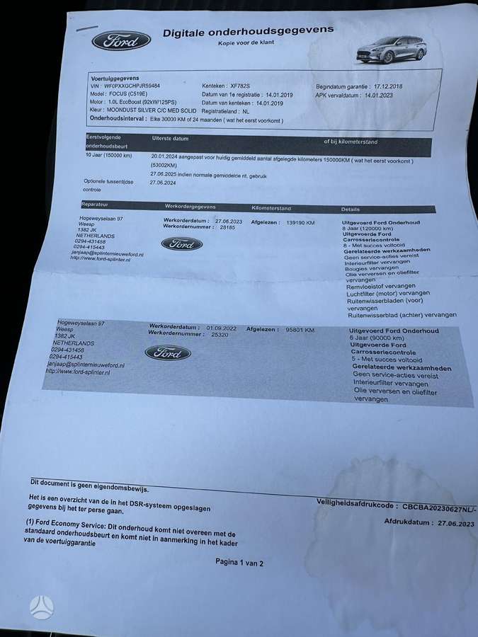 Ford Focus, 1.0 l., Универсал