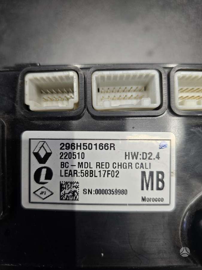 Renault Zoe, 296H50166R, Inverteris