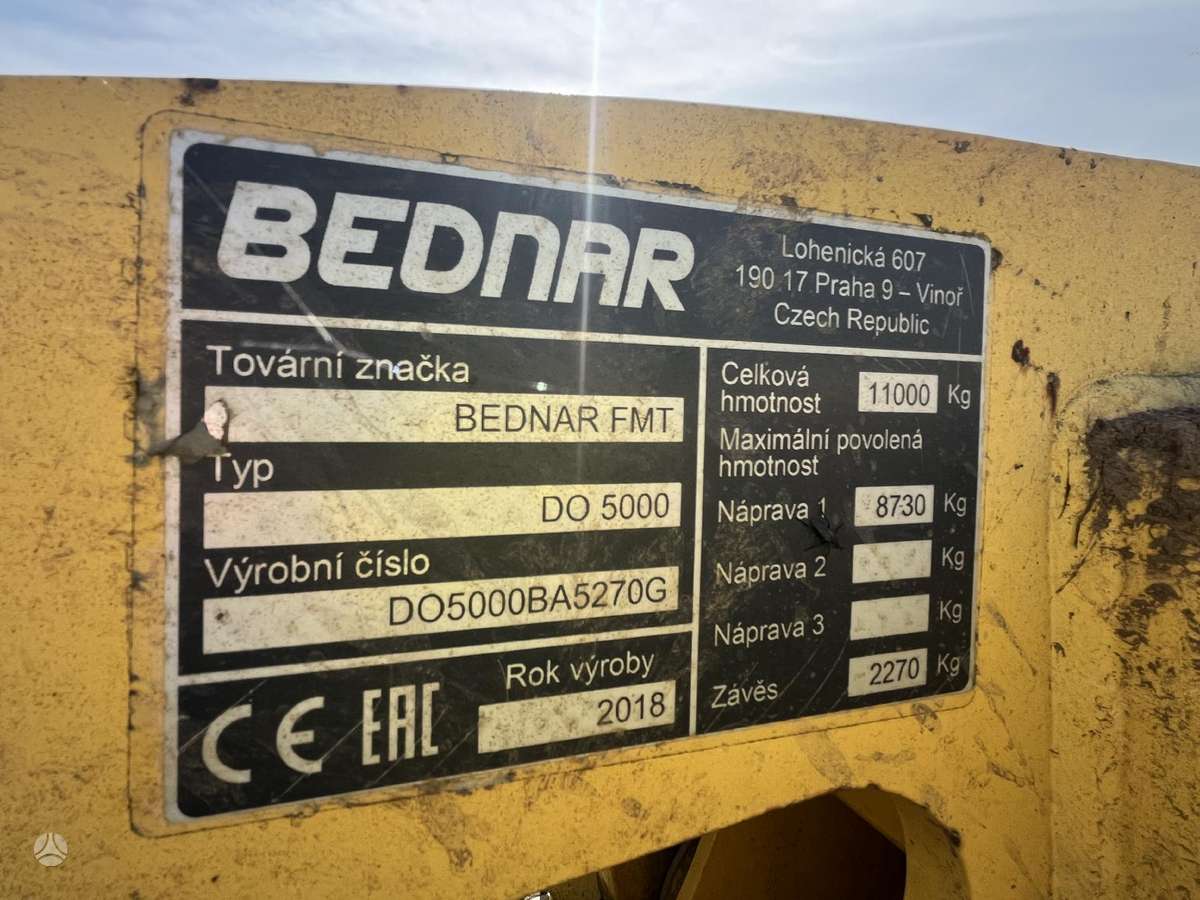 Bednar Terraland DO 5000, скребки, скрубберы