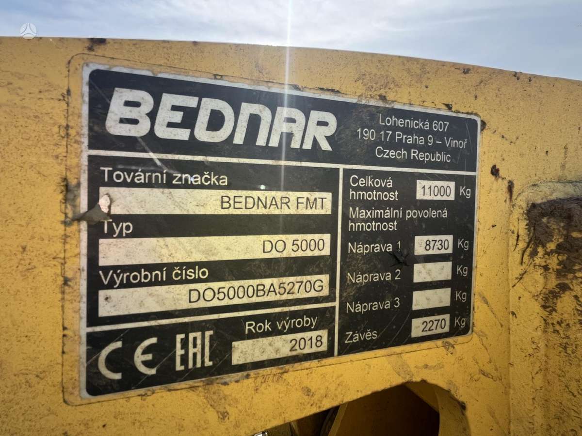 Bednar Terraland DO 5000, skutikai, purentuvai