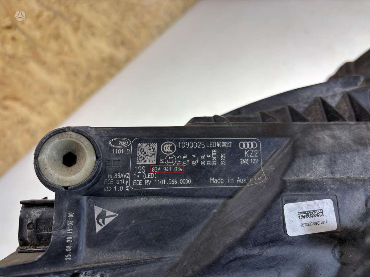 Audi Q3, 83a941034, Cen25789