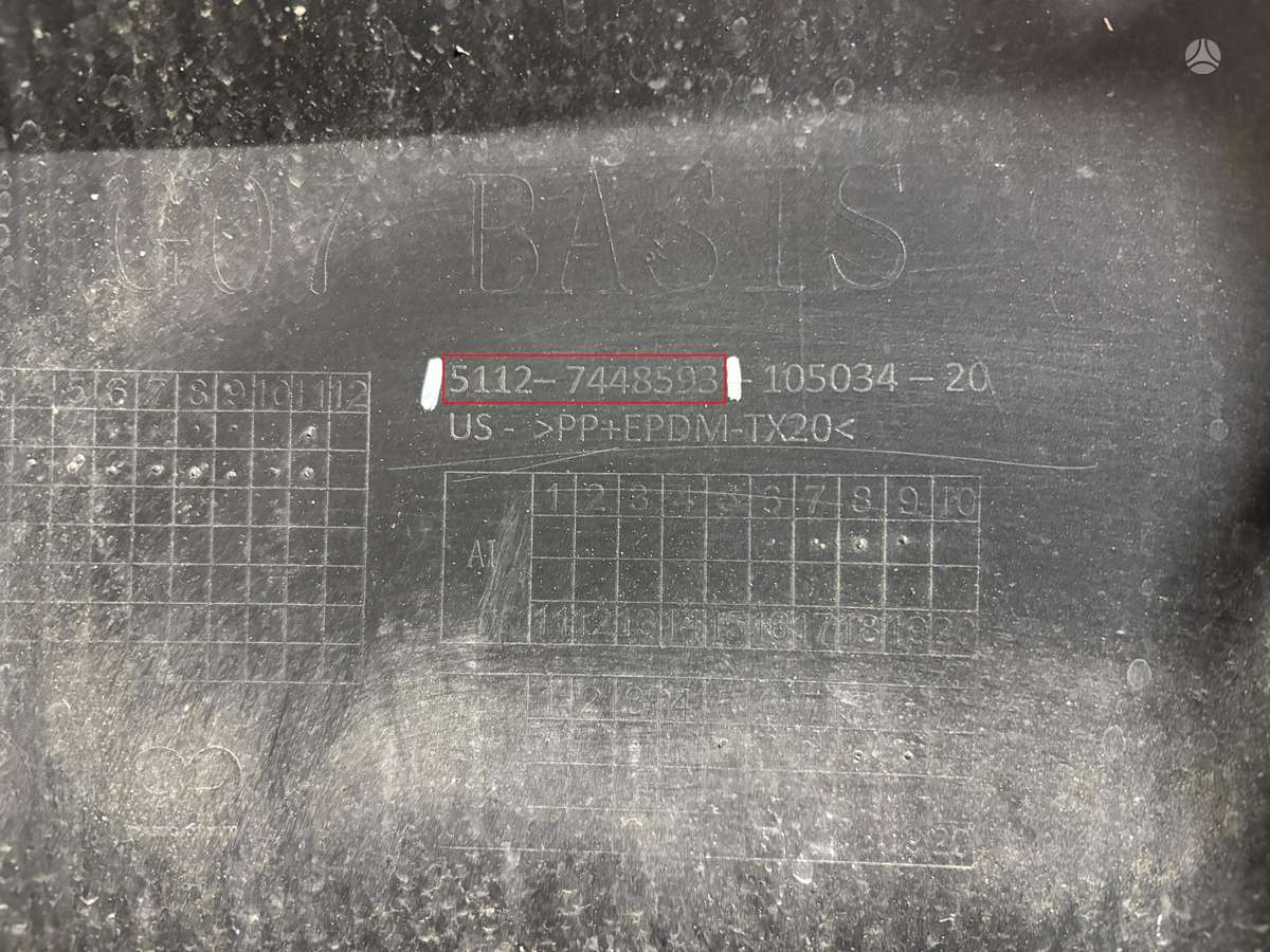 BMW X7, 51127448593, Cen25517