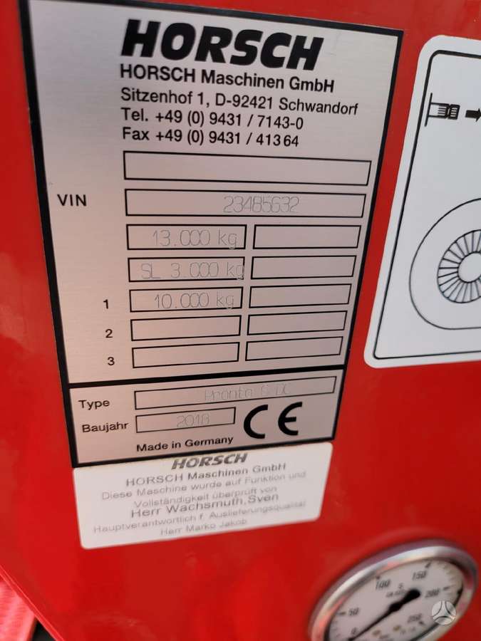 Horsch Pronto 6 DC, сеялки, сажалки