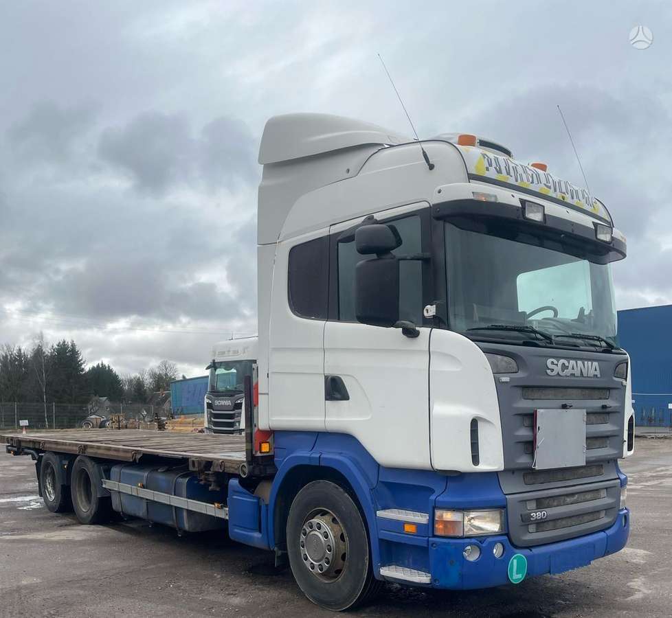 Scania R380 6x2 open platform-BDF system, бортовые
