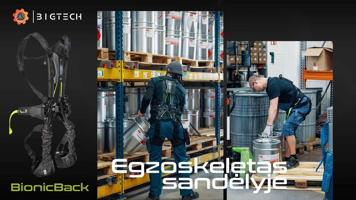 -Kita- Egzoskeletas - BionicBack, sandėliavimo technika