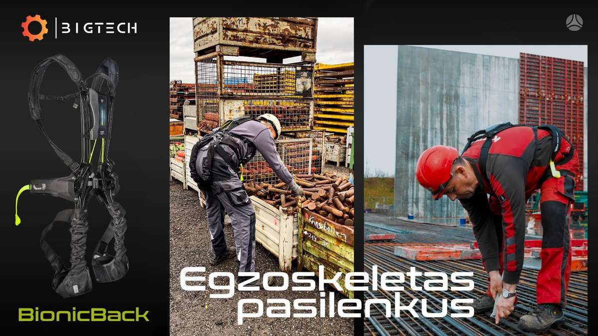 -Kita- Egzoskeletas - BionicBack, sandėliavimo technika