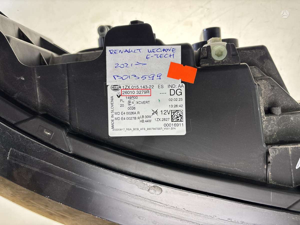 Renault Megane E-Tech, 260103279R, Cen25968