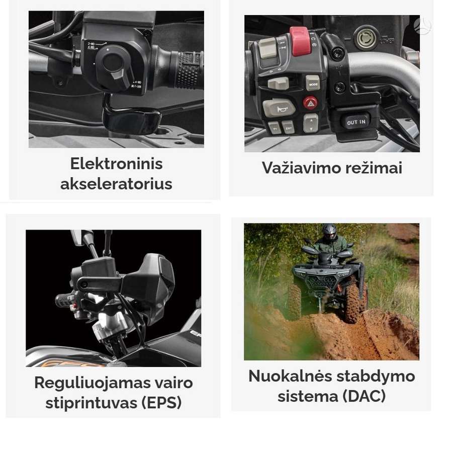 CFMOTO CFORCE 1000 963cc, keturračiai