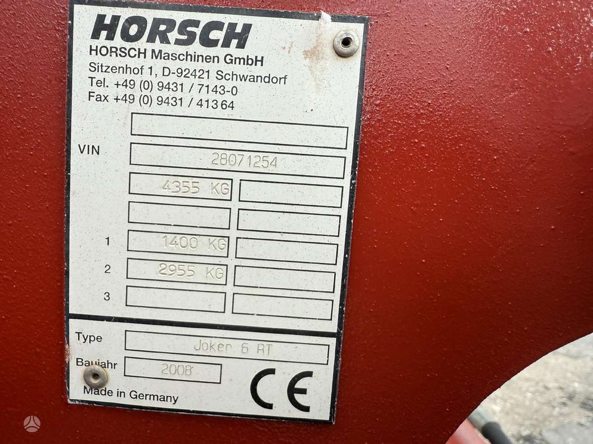 Horsch Joker 6RT, scrapers, scrubbers
