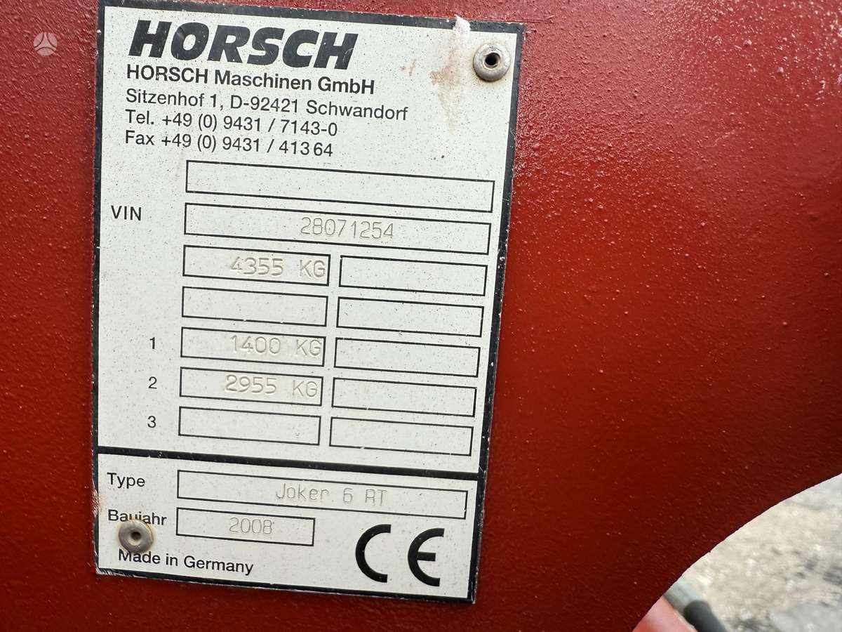Horsch Joker 6RT, скребки, скрубберы