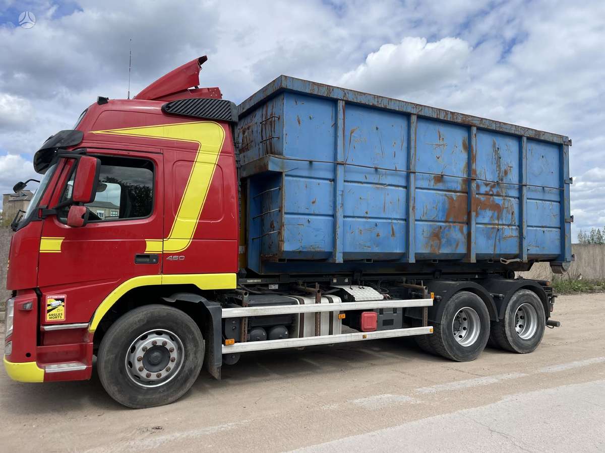 Volvo FM 460, самосвалы с прицепoм