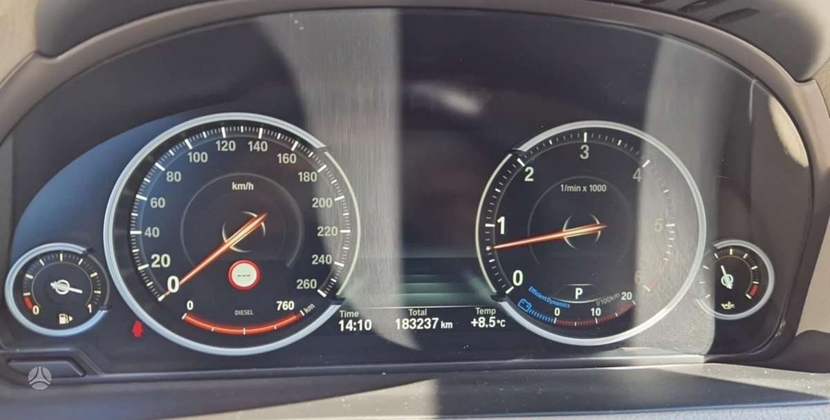 BMW 5 serija ierīču panelis