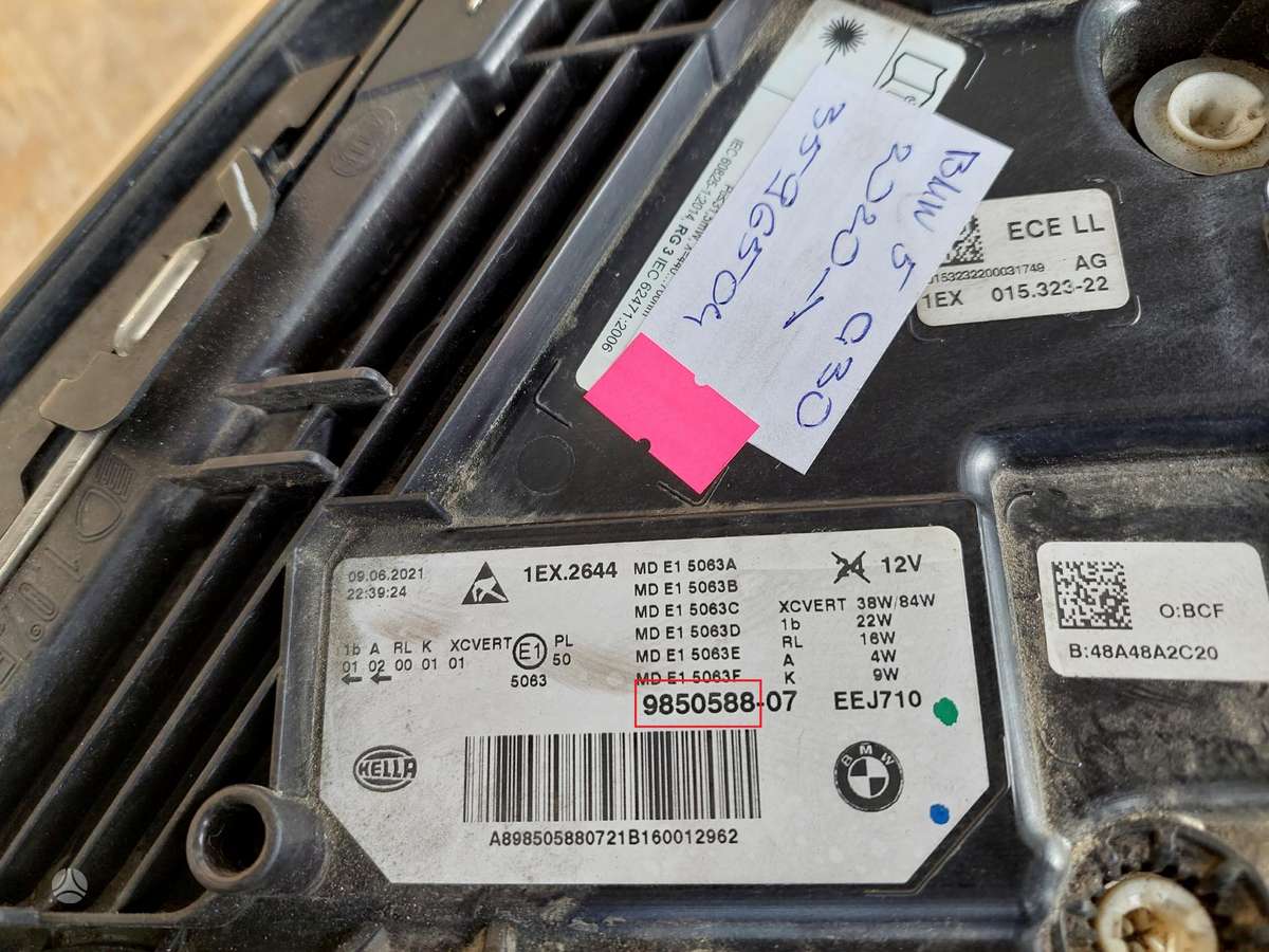 BMW 5 serija, 9850588, Cen17749