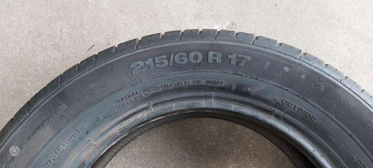 Continental, vasarinės 215/60 R17
