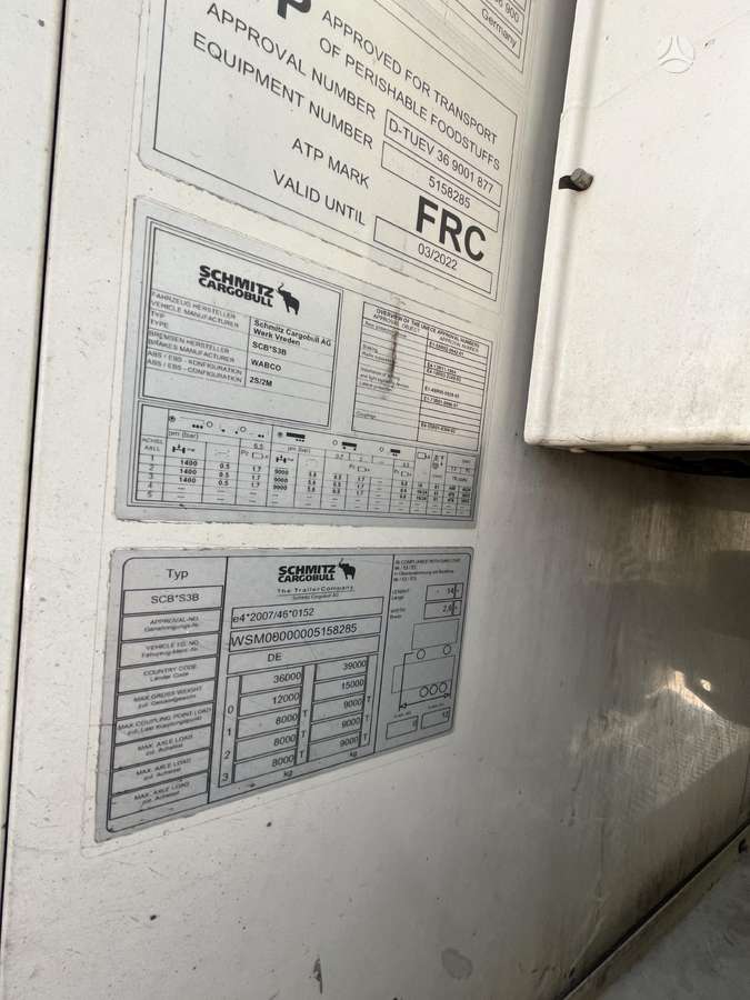 Schmitz SCB*S3B / Doppelstock-Doubledeck, refrigerated