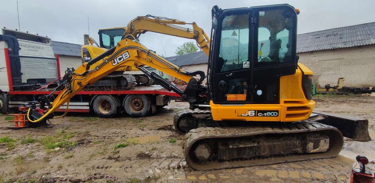 JCB 86C-1, mini ekskavatoriai