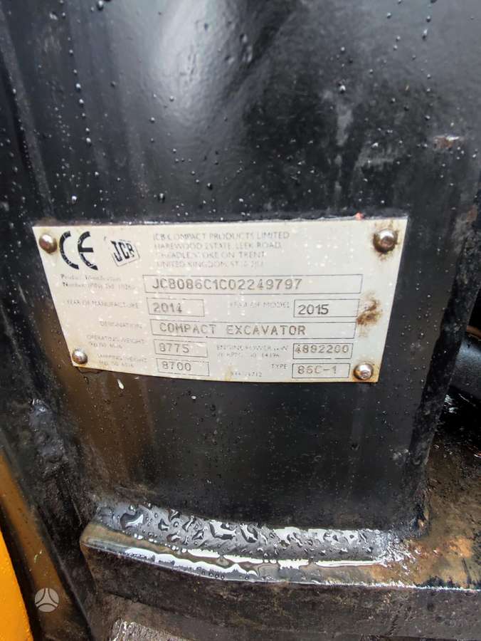 JCB 86C-1, mini excavator