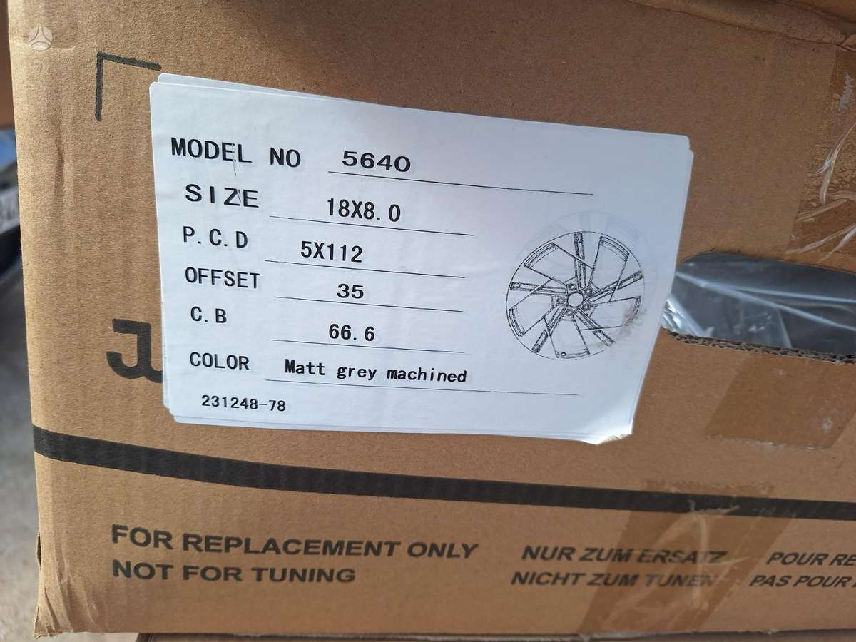 Audi, light alloy, R18