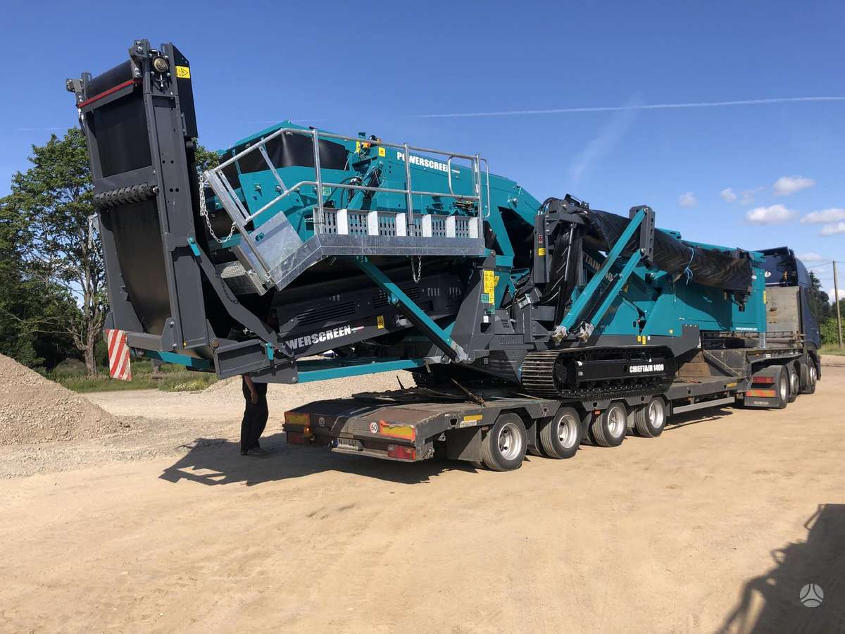 Power screen Chieftain1400, statybos transporto nuoma
