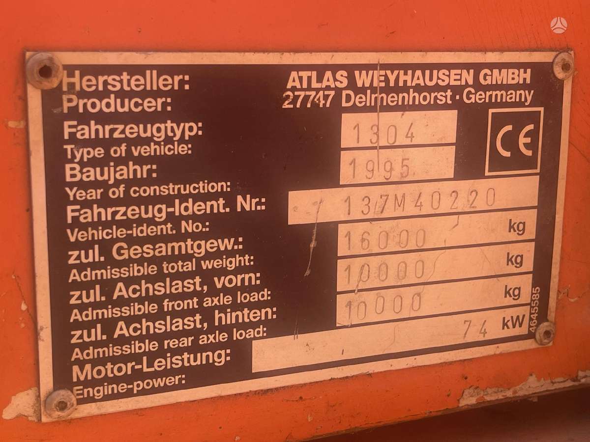 Atlas 1304, excavator