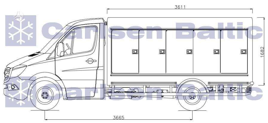 Mercedes-Benz Sprinter Carlsen Baltic, šaldytuvai