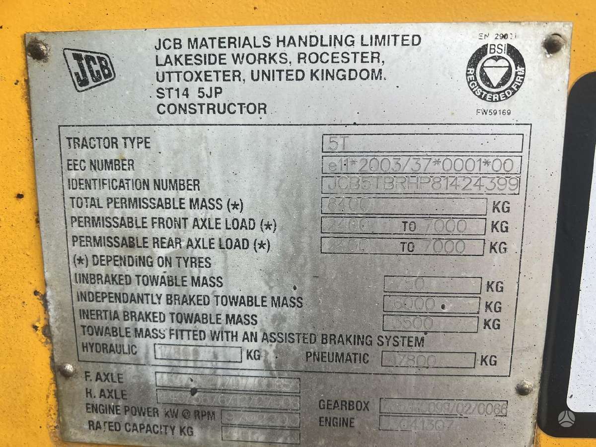 JCB 541/70 Agri Plus, self-propelled loaders