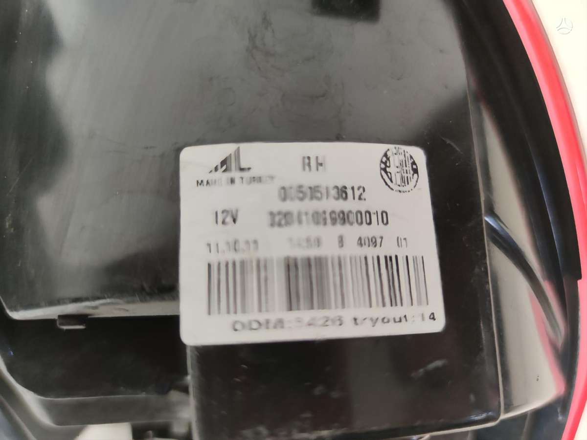 Alfa Romeo Giulietta hood (front, rear), lights