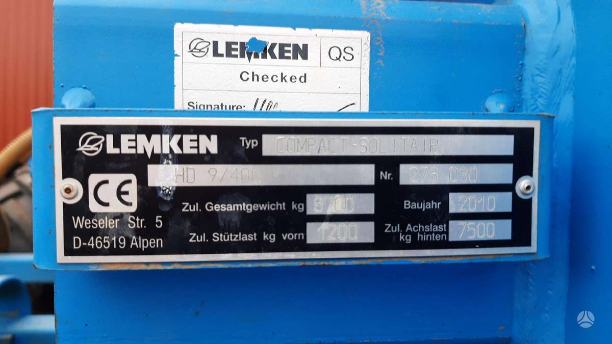 Lemken Compact-Solitair 9 HD, seeders, planters