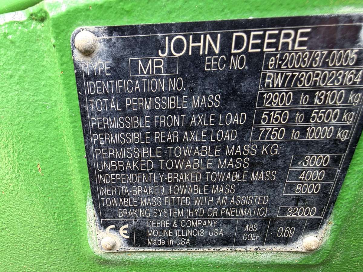 John Deere John Deere 7730, тракторы