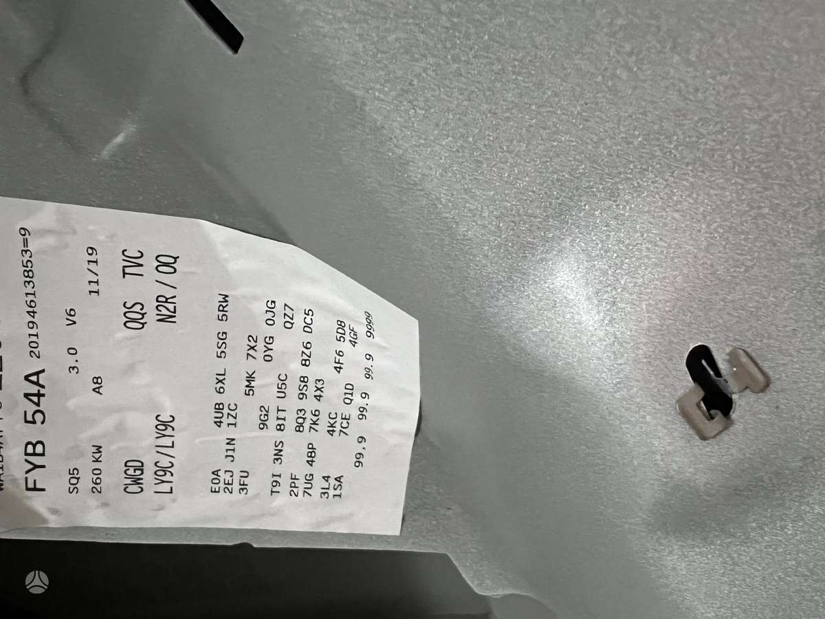 Audi SQ5 gearbox