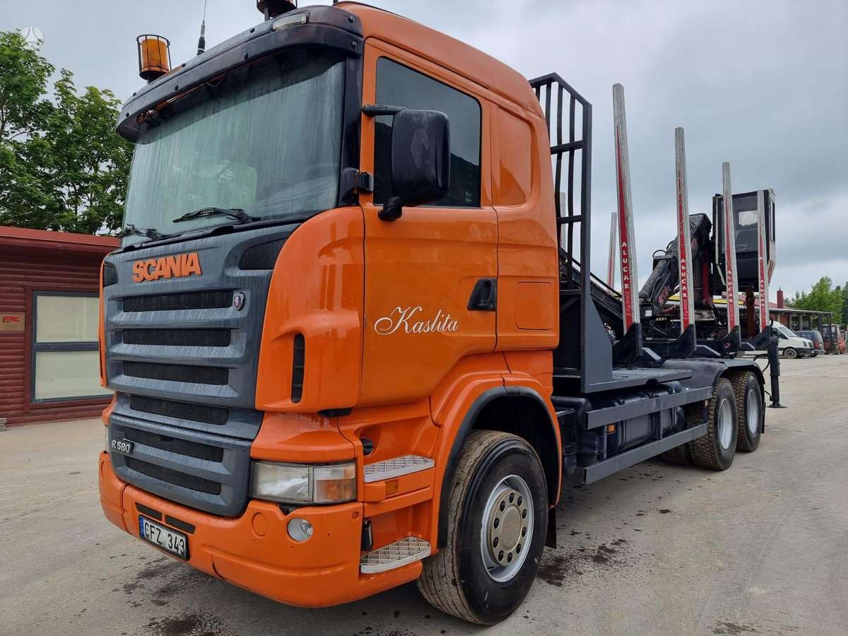 Scania R 580, timber trucks
