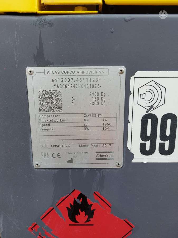 Atlas XAVS 186, compressor