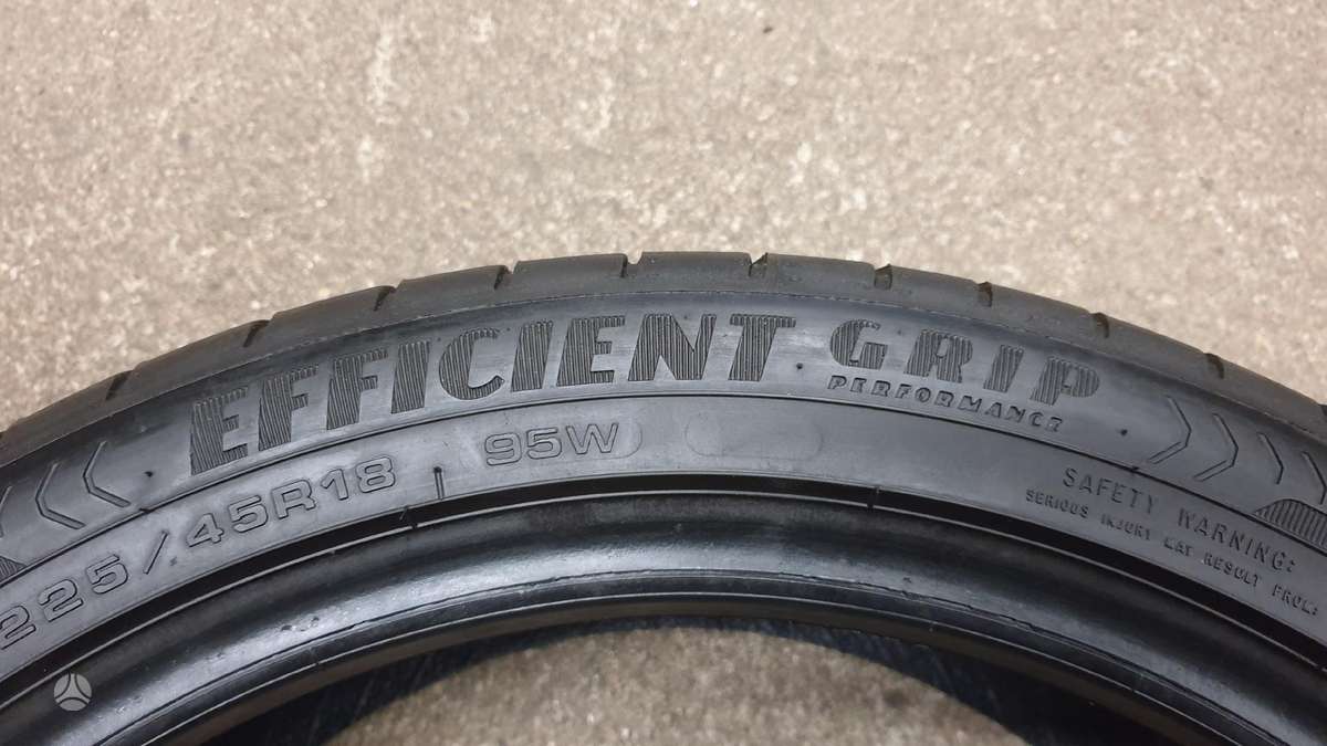 Goodyear EfficientGripPerformance 7.5mm, vasarinės 225/45 R18