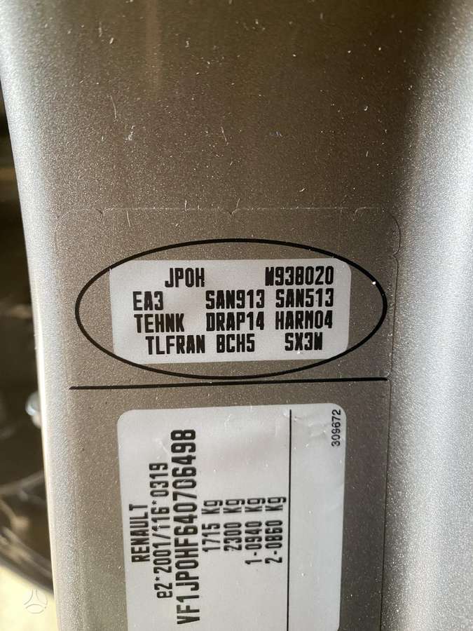 Renault Modus, Priekis, body parts