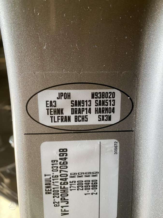 Renault Modus, Priekis, детали кузова