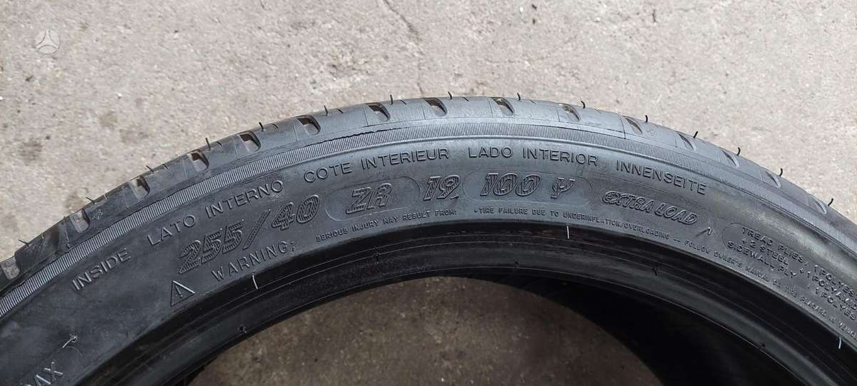 Michelin, vasaras 255/40 R19