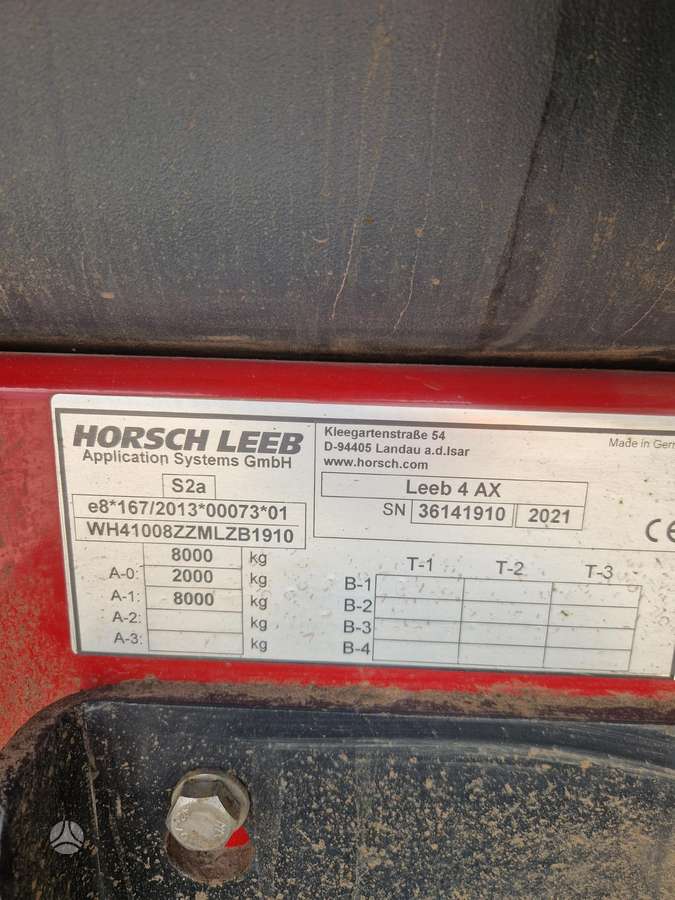 Horsch LEEB 4 AX, sprayers
