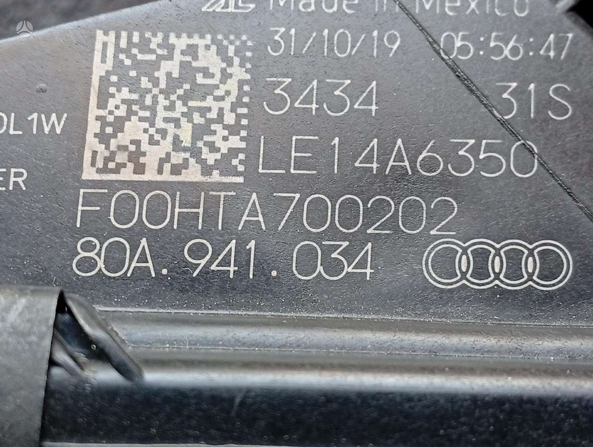 Audi Q5 bamperi, gaismas