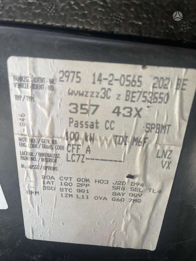 Volkswagen Passat CC for parts