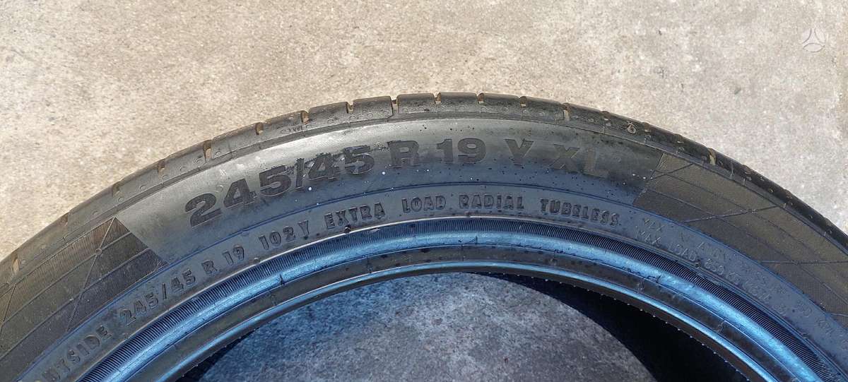 Continental, vasaras 245/45 R19