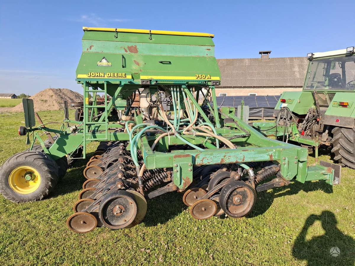John Deere 750A, сеялки, сажалки