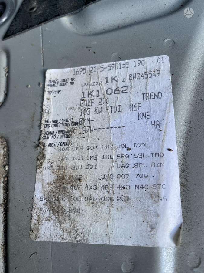 Volkswagen Golf for parts