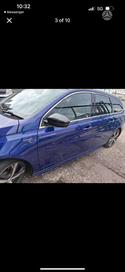Peugeot 308 Gt line 2 0 blue hdi eu6 atliekame automobilių komplektų