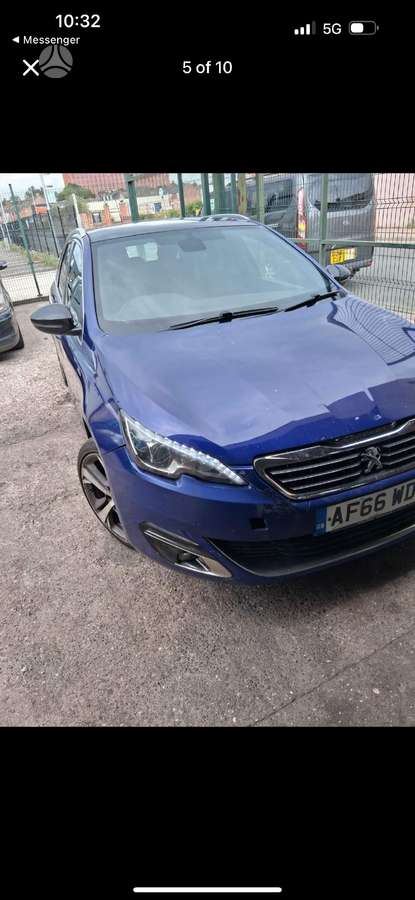 Peugeot 308 Gt line 2 0 blue hdi eu6 atliekame automobilių komplektų