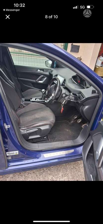 Peugeot 308 Gt line 2 0 blue hdi eu6 atliekame automobilių komplektų