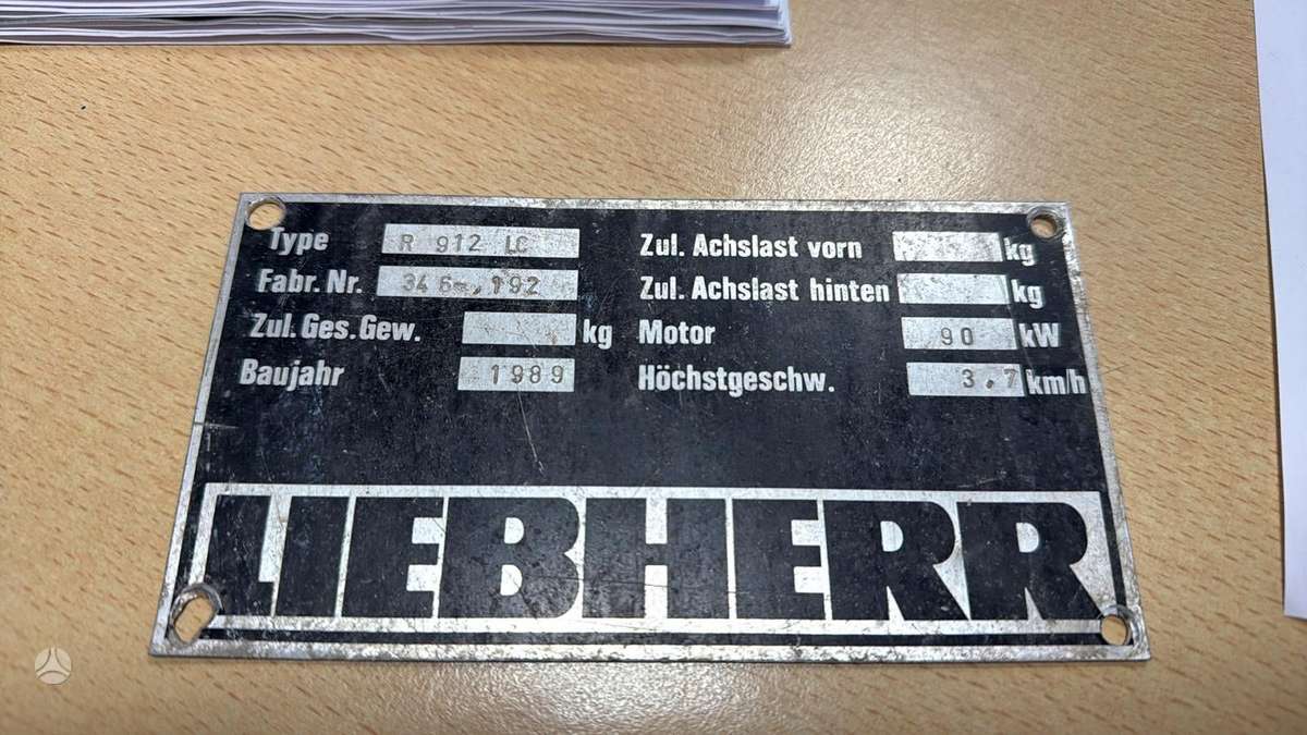 Liebherr R 912 LC, excavator