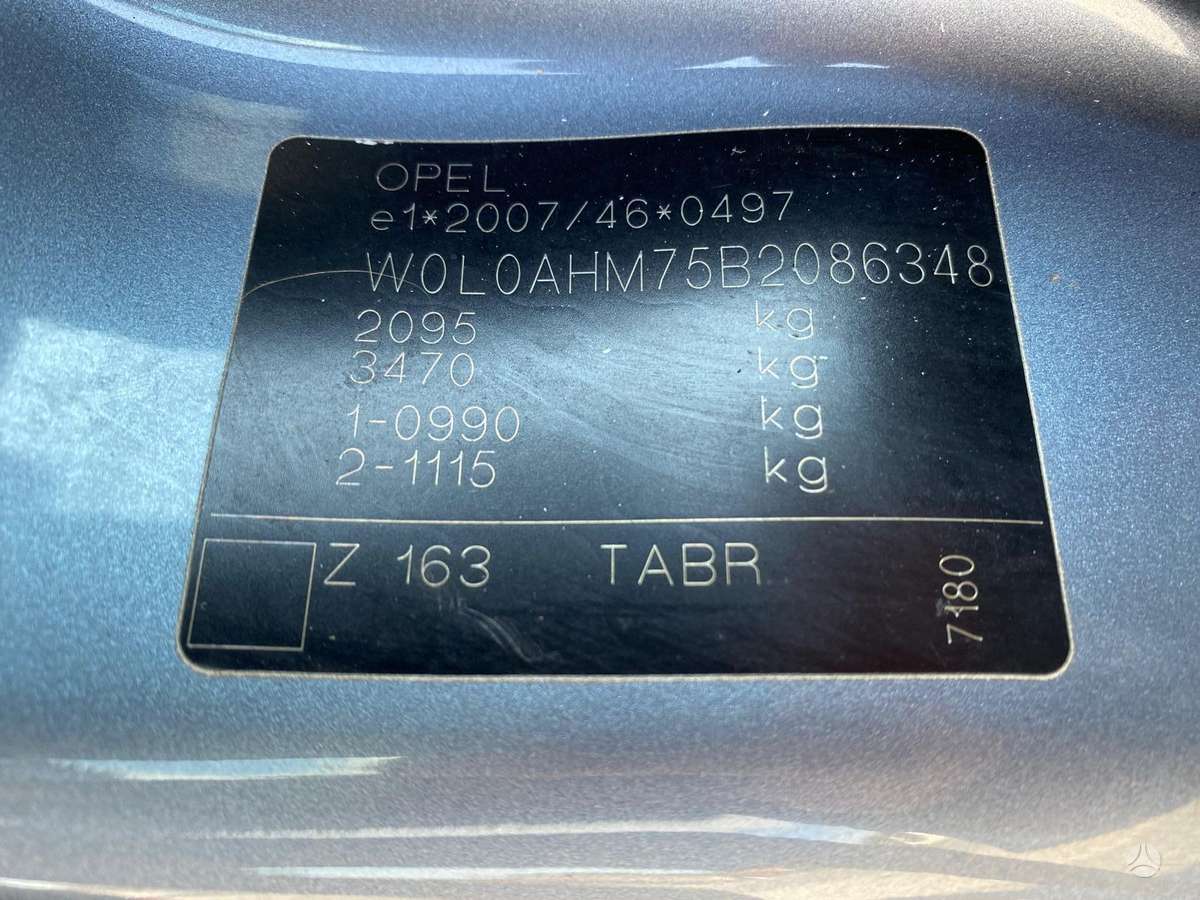 Opel Zafira, 1.8 l., mpv / minivan