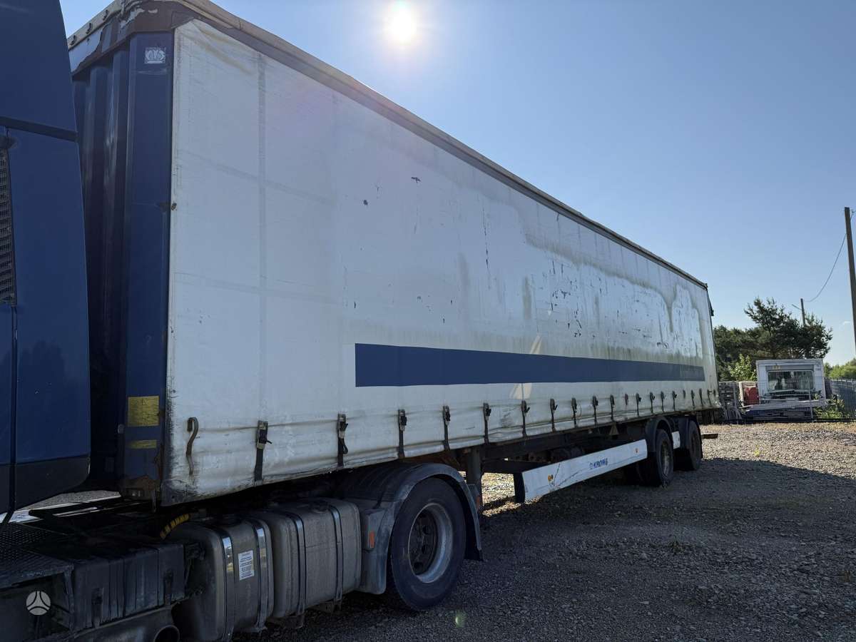 Krone SZ, dropside with tarpaulin