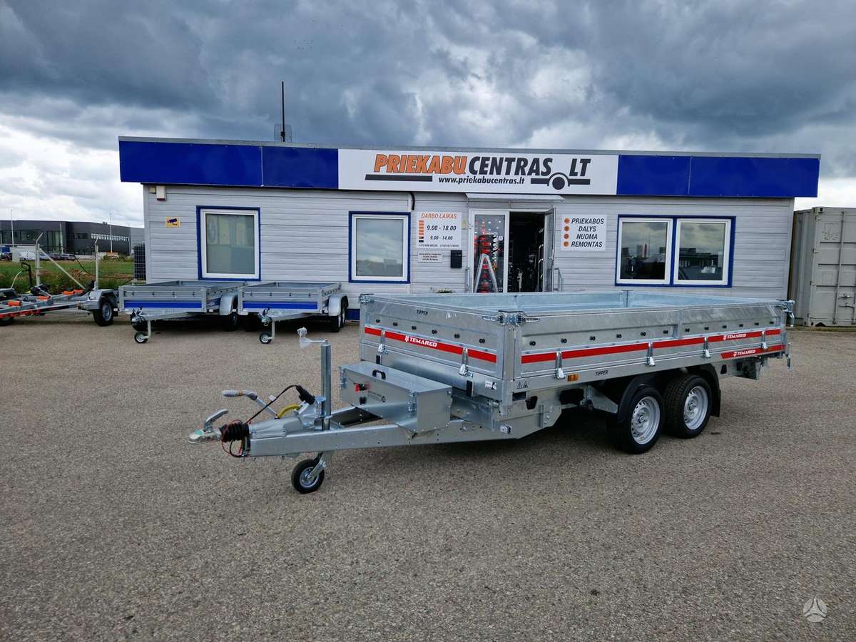 TEMARED Tipper 3617/2 3500kg, passenger car trailers